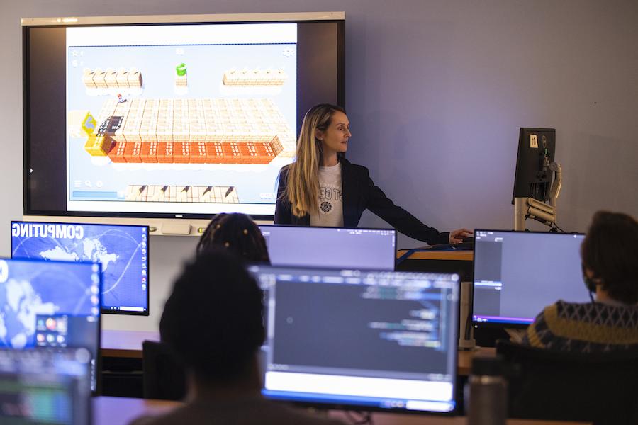 students in gaming classroom